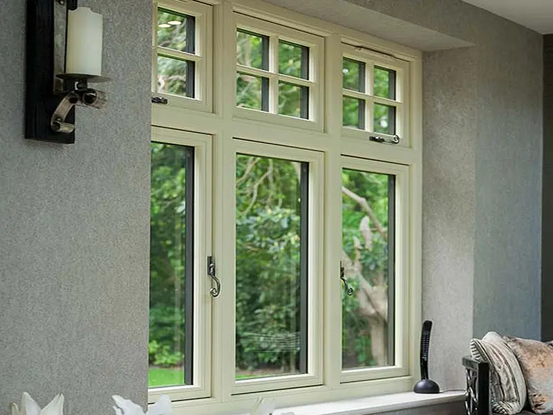 Cream residence 9 windows showing internal decorative finish newbury